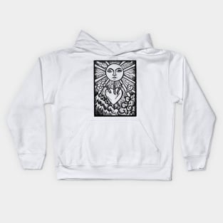 The Sun Three of Swords Tarot Card Kids Hoodie